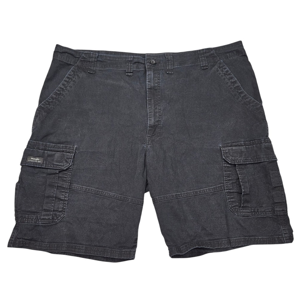Wrangler Relaxed Fit Cargo Shorts Black Cotton Stretch Sz 44 60AATBL
